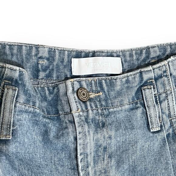 Vervet Emma Mom Jeans Womens 30 Flying Monkey High Rise Distress Pleated Tapered - Picture 6 of 9